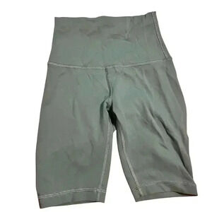 Lululemon Super High Rise Align Short Size 2 Biker Shorts Tidewater Teal 8” Yoga